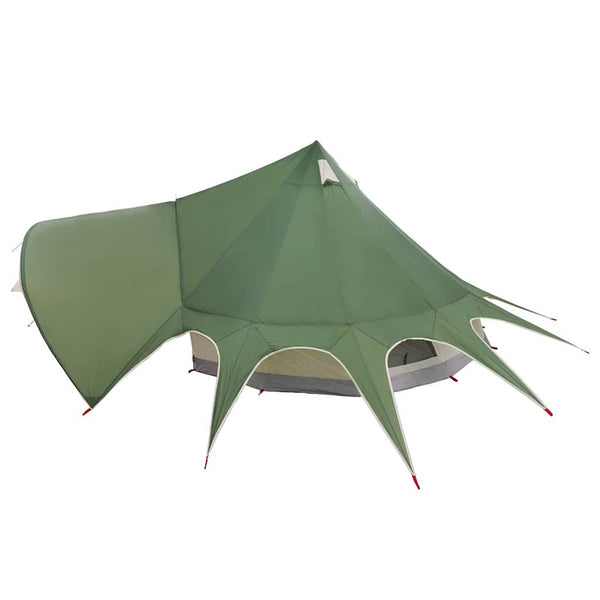 Tipi Zelt für 5 Personen, Grün/Grau