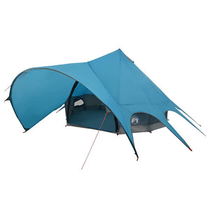 Tipi Zelt für 5 Personen, Blau/Grau