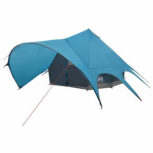 Tipi Zelt für 5 Personen, Blau/Grau