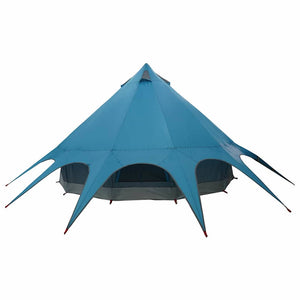 Tipi Zelt für 5 Personen, Blau/Grau
