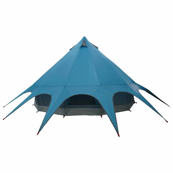 Tipi Zelt für 5 Personen, Blau/Grau