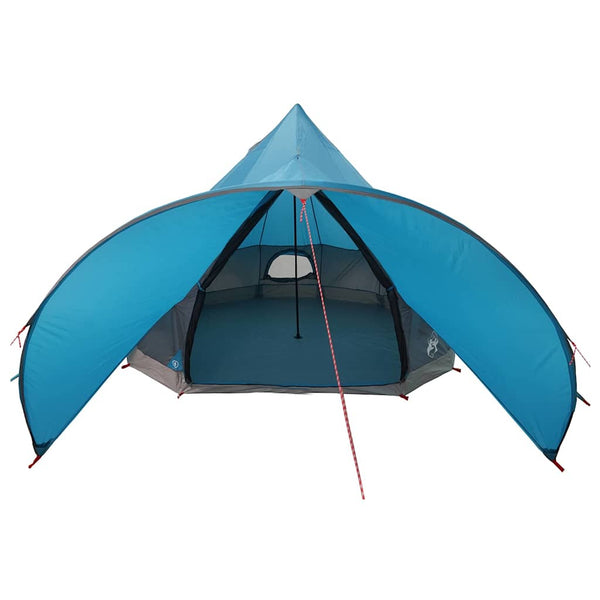 Tipi Zelt für 5 Personen, Blau/Grau