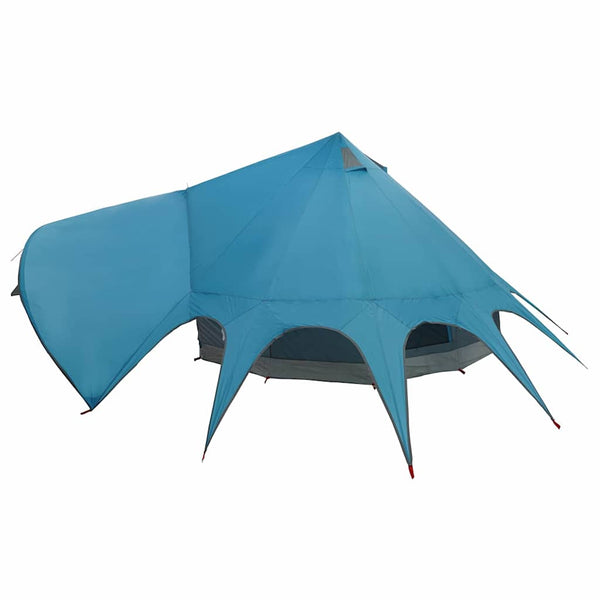 Tipi Zelt für 5 Personen, Blau/Grau