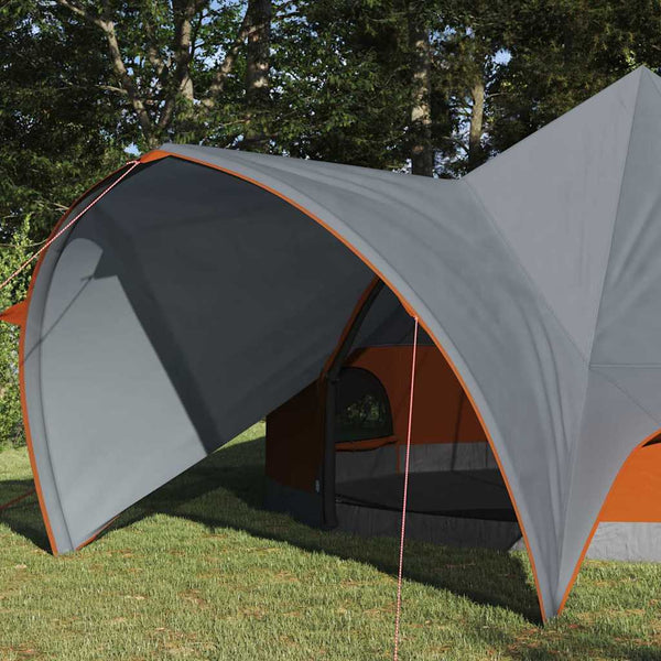 Tipi Zelt für 5 Personen, Grau & Orange