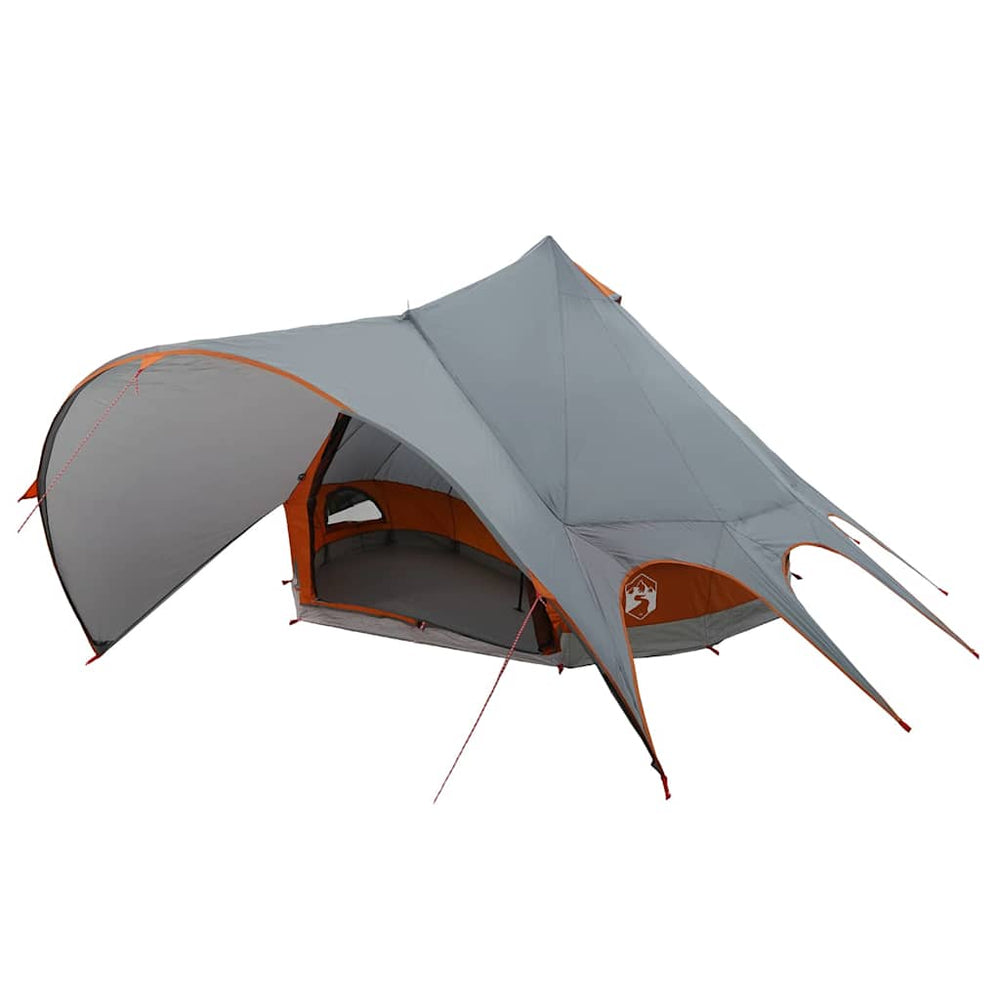 Tipi Zelt für 5 Personen, Grau & Orange