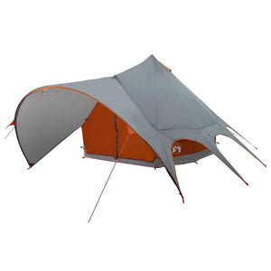 Tipi Zelt für 5 Personen, Grau & Orange