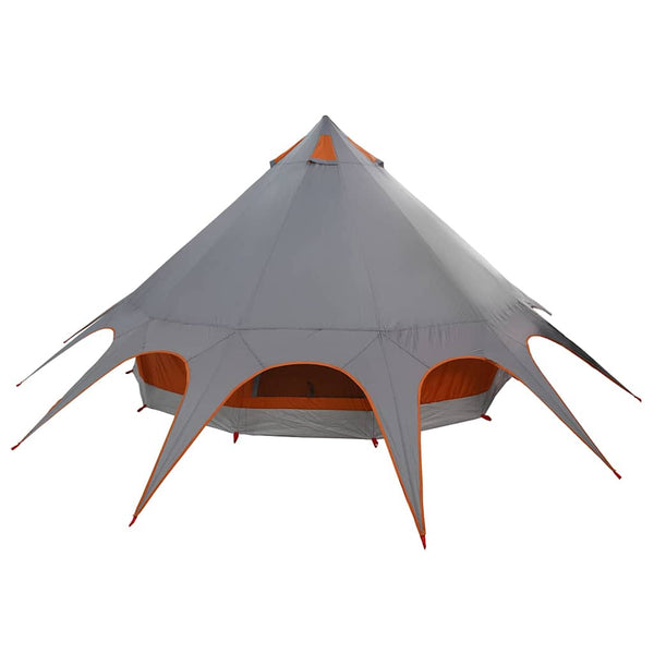 Tipi Zelt für 5 Personen, Grau & Orange