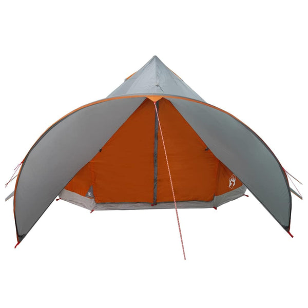 Tipi Zelt für 5 Personen, Grau & Orange