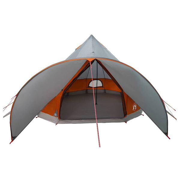 Tipi Zelt für 5 Personen, Grau & Orange