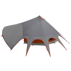 Tipi Zelt für 5 Personen, Grau & Orange