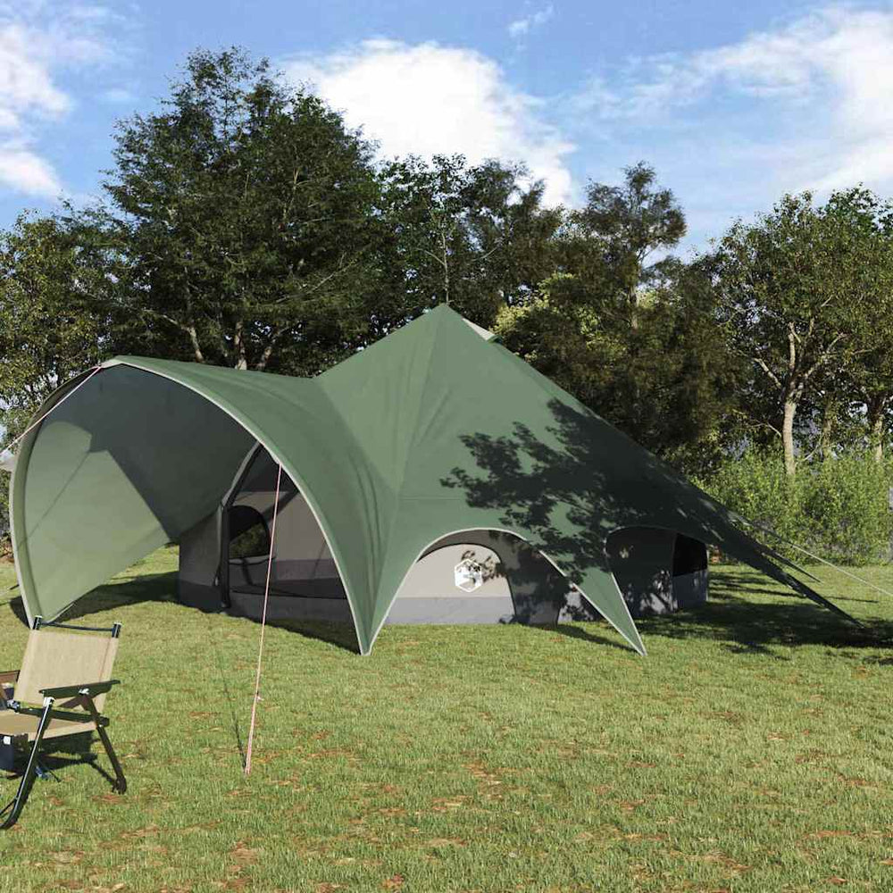 Tipi Zelt für 7 Personen, Grün/Grau, 600cm
