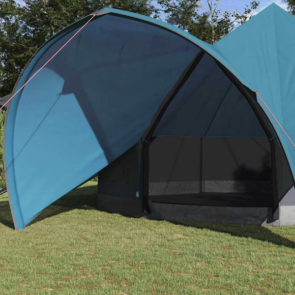 Tipi Zelt für 7 Personen, Blau/Grau