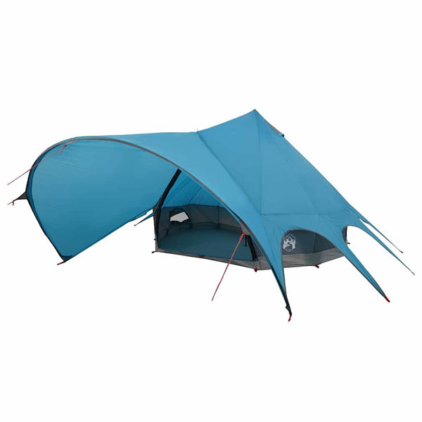 Tipi Zelt für 7 Personen, Blau/Grau