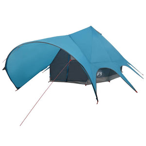 Tipi Zelt für 7 Personen, Blau/Grau