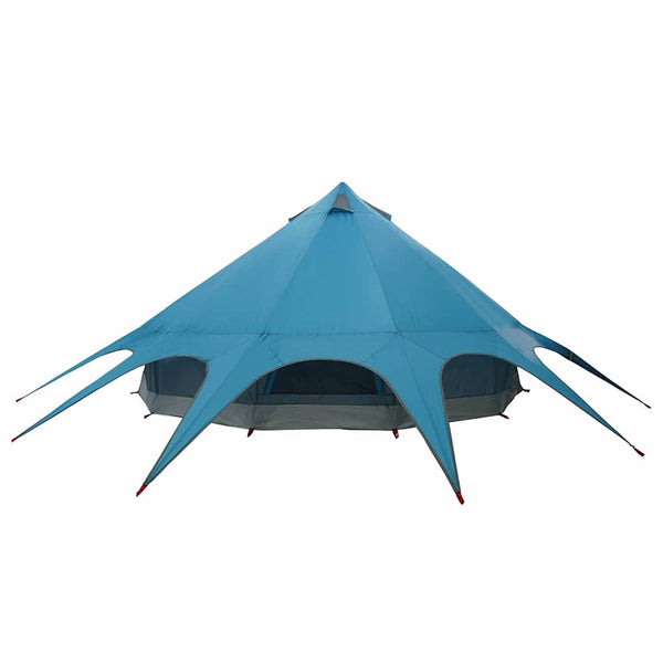 Tipi Zelt für 7 Personen, Blau/Grau