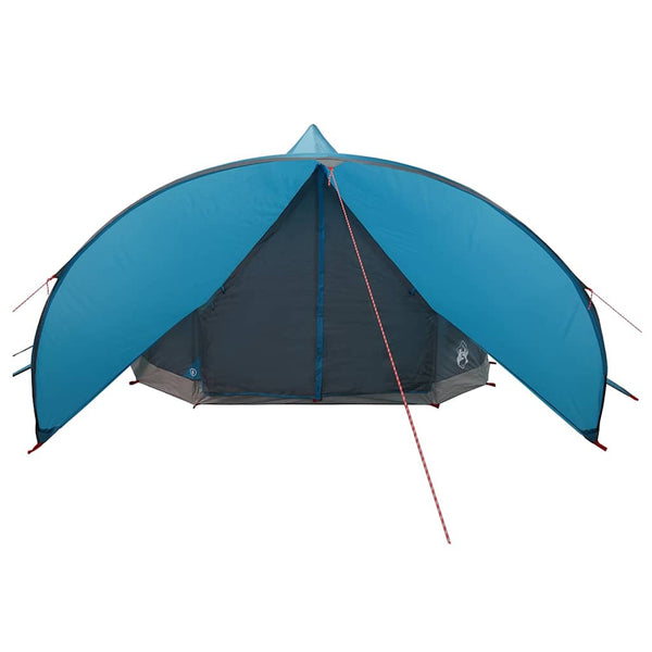 Tipi Zelt für 7 Personen, Blau/Grau