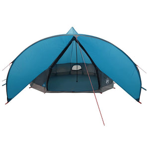 Tipi Zelt für 7 Personen, Blau/Grau