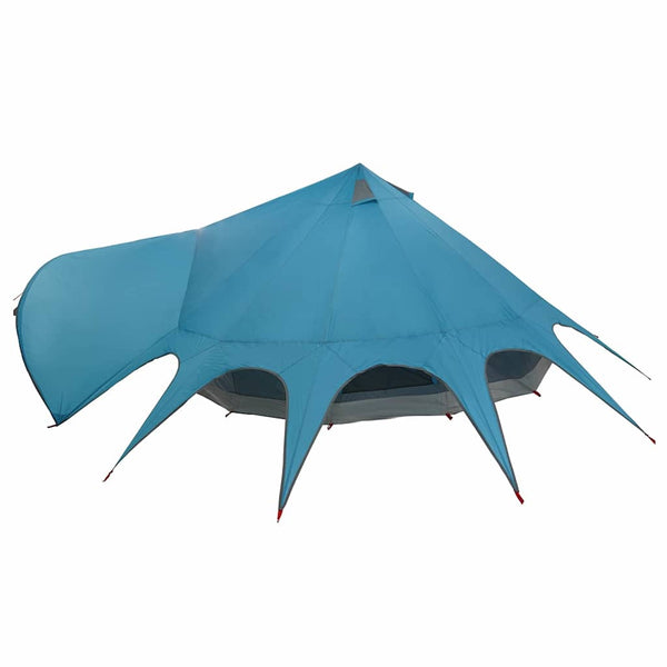 Tipi Zelt für 7 Personen, Blau/Grau