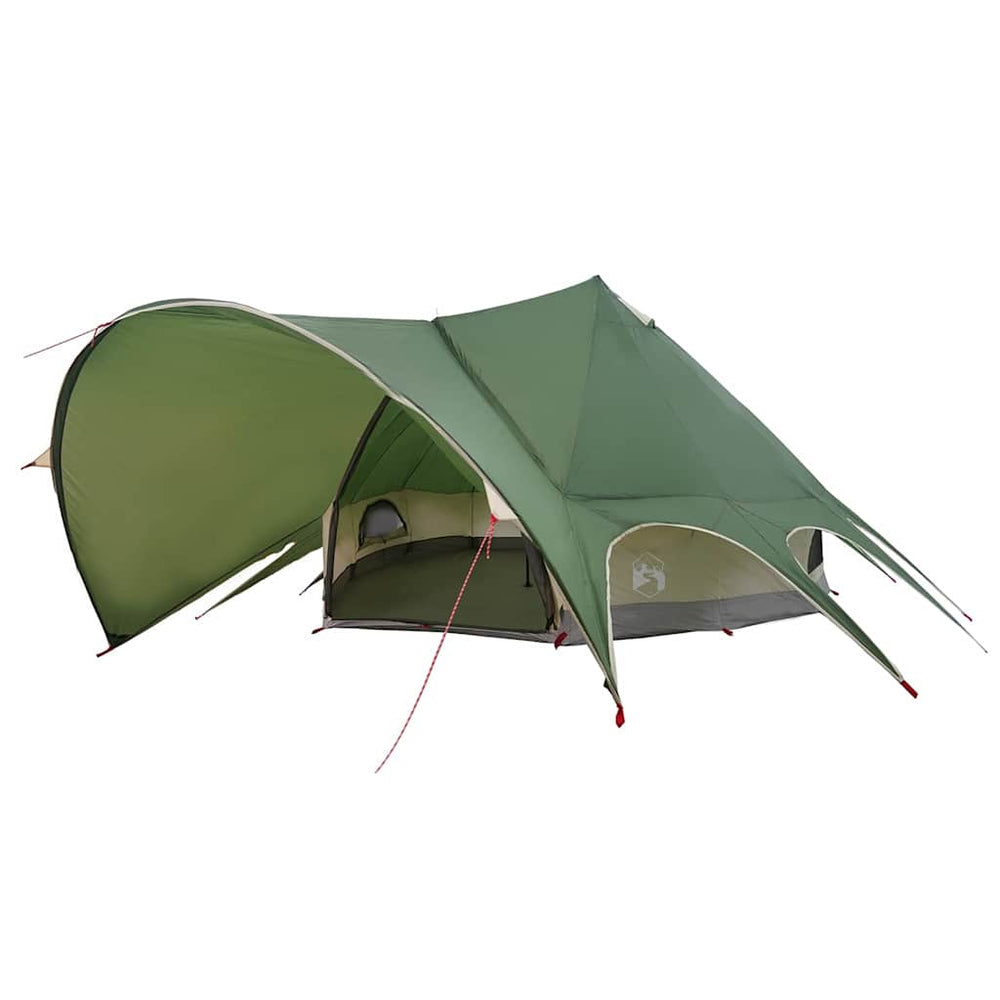 Tipi Zelt für 9 Personen, Grün/Grau