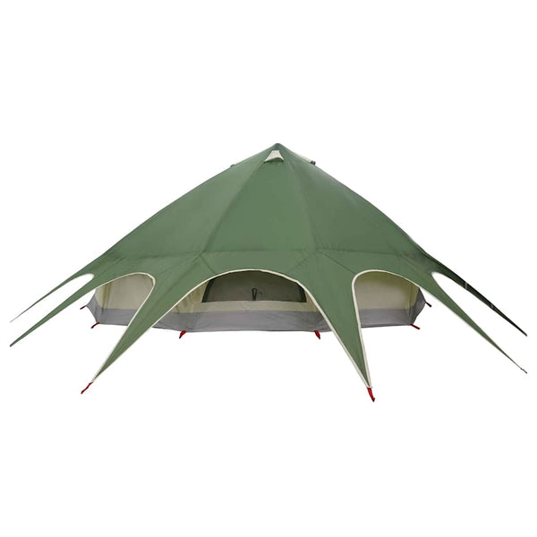 Tipi Zelt für 9 Personen, Grün/Grau