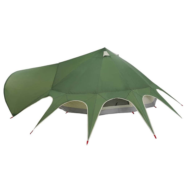 Tipi Zelt für 9 Personen, Grün/Grau