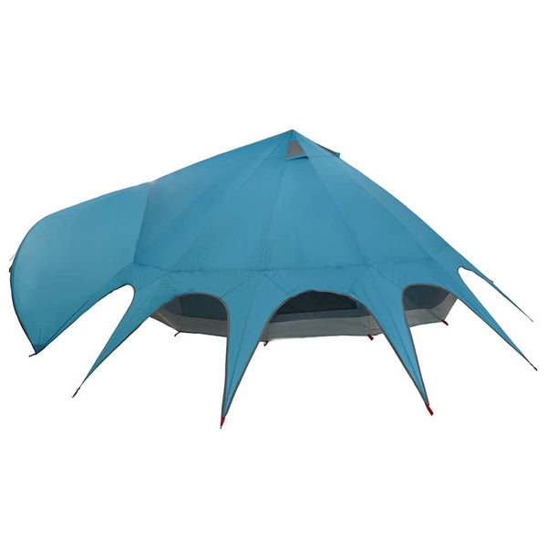 Tipi Zelt für 9 Personen, Blau/Grau