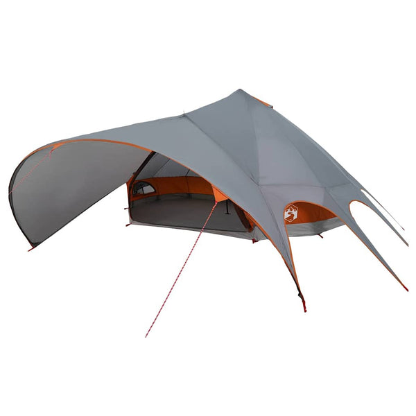 Tipi Zelt für 9 Personen, Grau/Orange