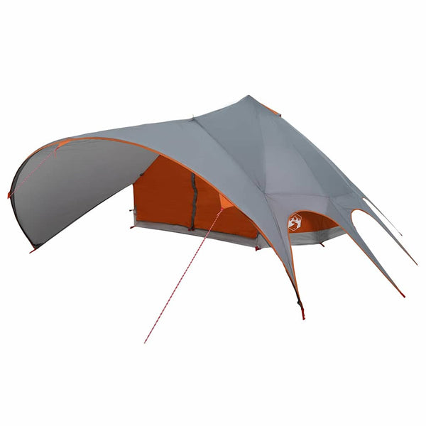 Tipi Zelt für 9 Personen, Grau/Orange