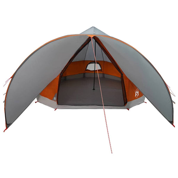 Tipi Zelt für 9 Personen, Grau/Orange