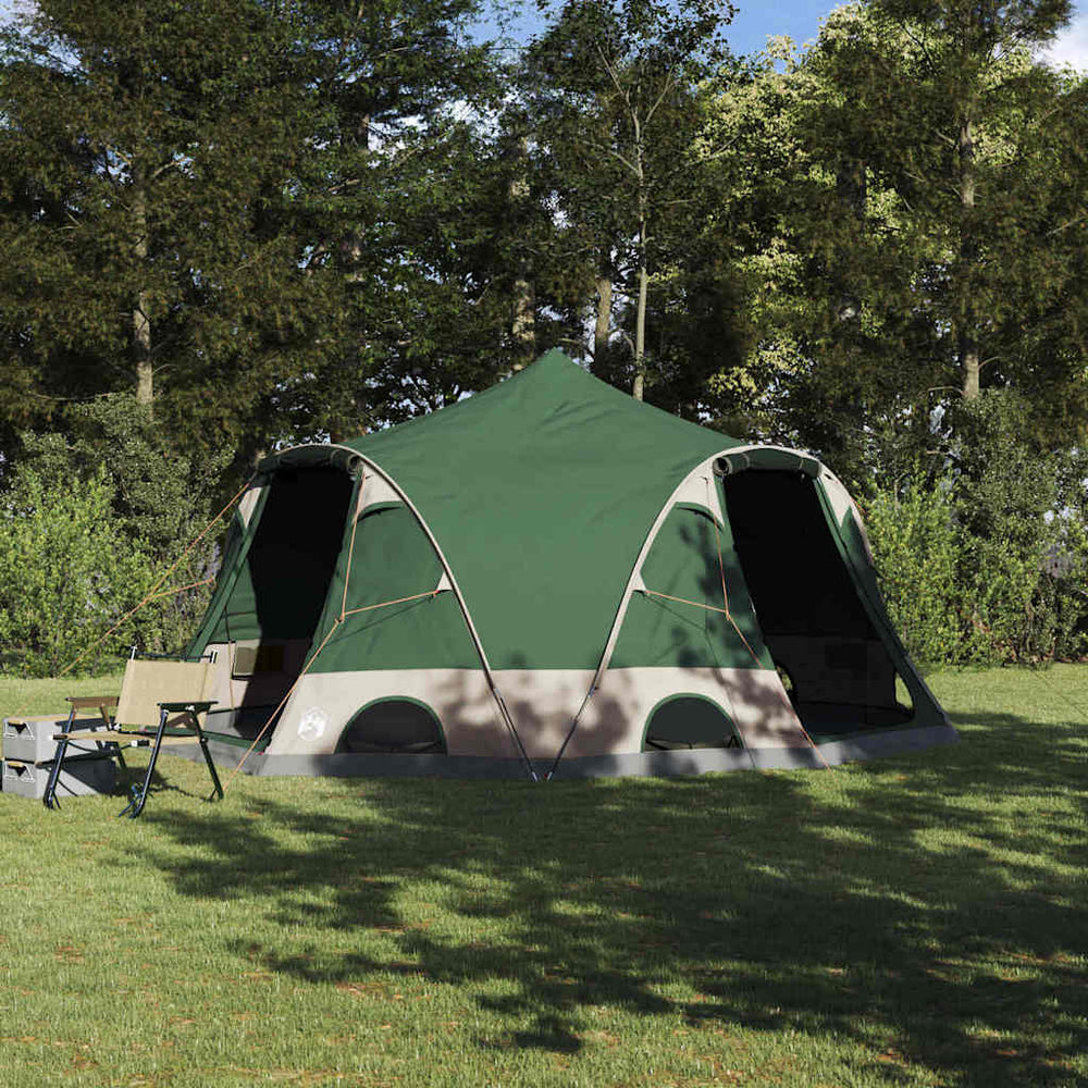 4-Personen Dome Zelt mit Dach, Grün