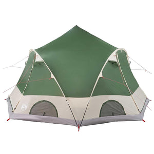 4-Personen Dome Zelt mit Dach, Grün