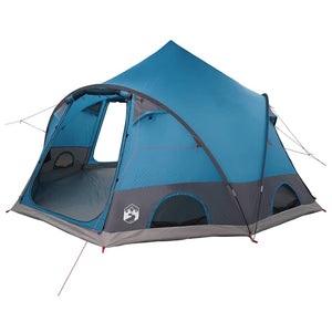 4-Personen Dome Zelt mit Dach - Blau