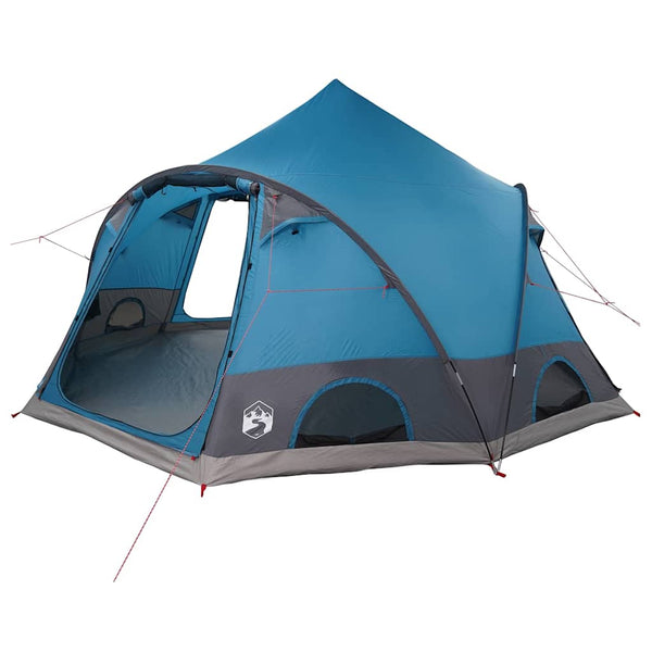 4-Personen Dome Zelt mit Dach - Blau