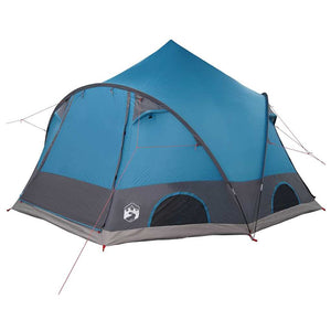 4-Personen Dome Zelt mit Dach - Blau