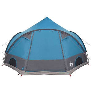 4-Personen Dome Zelt mit Dach - Blau