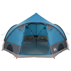 4-Personen Dome Zelt mit Dach - Blau