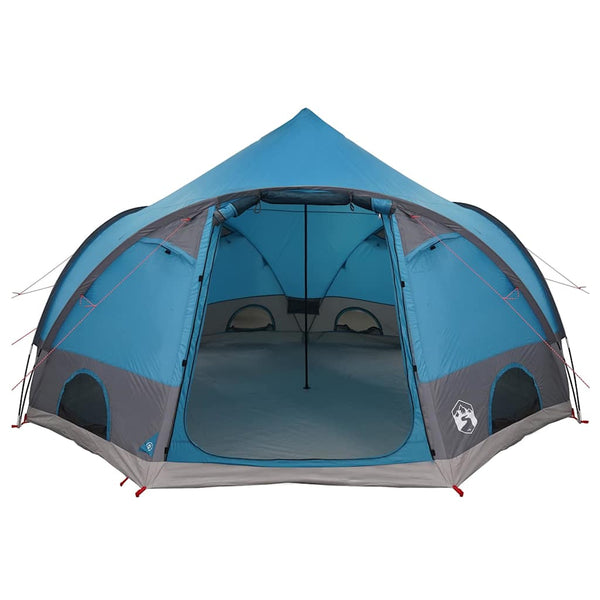4-Personen Dome Zelt mit Dach - Blau