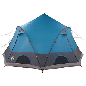 4-Personen Dome Zelt mit Dach - Blau