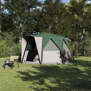 vidaXL Tente pour 6 personnes avec toit Vert 425 x 396 x 222 cm
