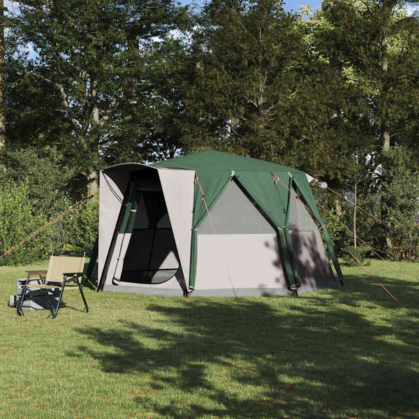 vidaXL Tente pour 6 personnes avec toit Vert 425 x 396 x 222 cm