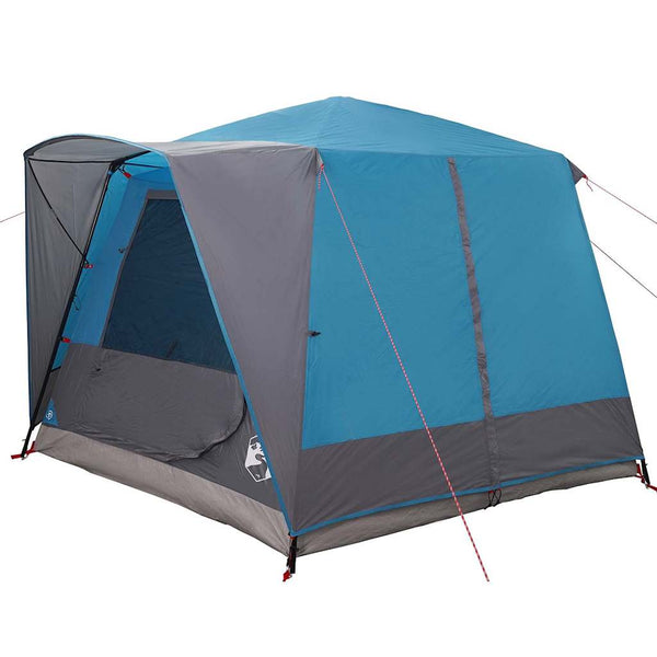 5-Personen Kabinenzelt, Blau/Grau