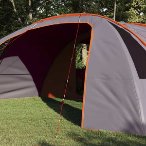 6-Personen Tunnelzelt, Grau/Orange, 700cm