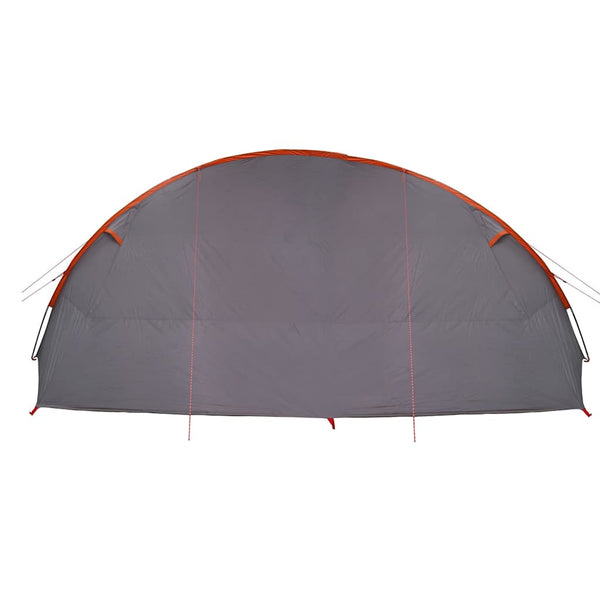 6-Personen Tunnelzelt, Grau/Orange, 700cm