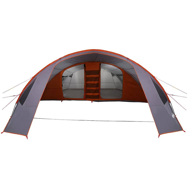 6-Personen Tunnelzelt, Grau/Orange, 700cm