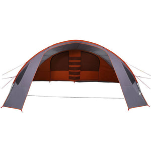 6-Personen Tunnelzelt, Grau/Orange, 700cm