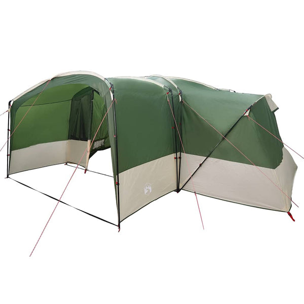 vidaXL Tente familiale pour 12 personnes vert et blanc 760 x 645 x 230 cm