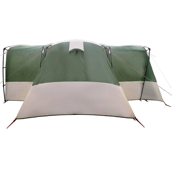 vidaXL Tente familiale pour 12 personnes vert et blanc 760 x 645 x 230 cm