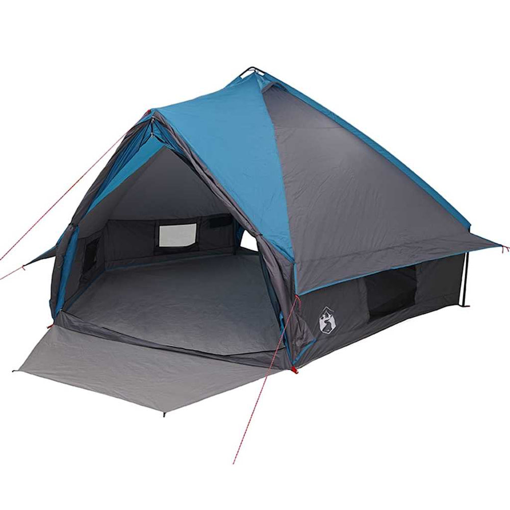 Tipi Zelt für 10 Personen, Blau/Grau
