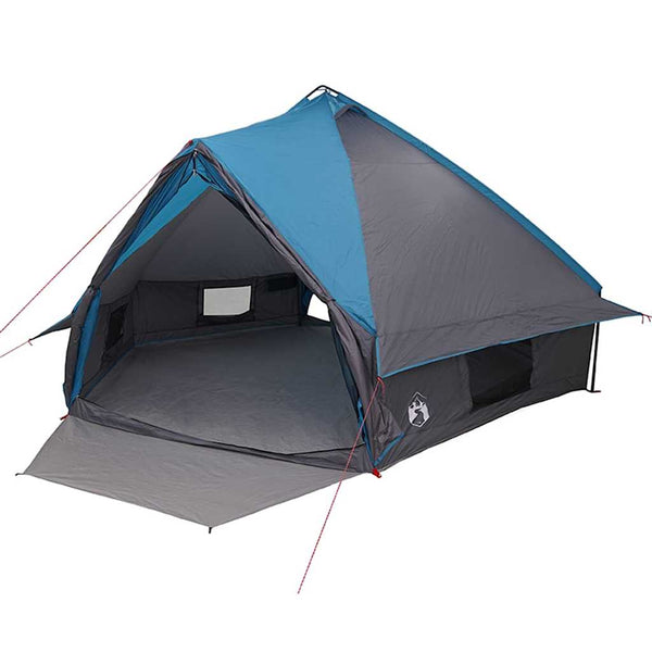 Tipi Zelt für 10 Personen, Blau/Grau