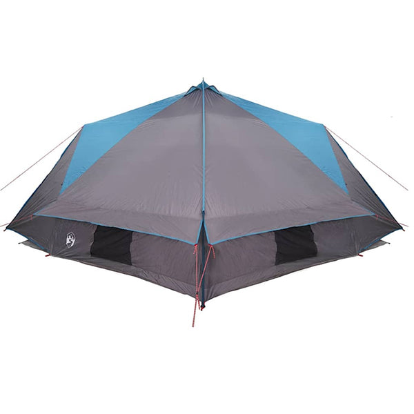 Tipi Zelt für 10 Personen, Blau/Grau